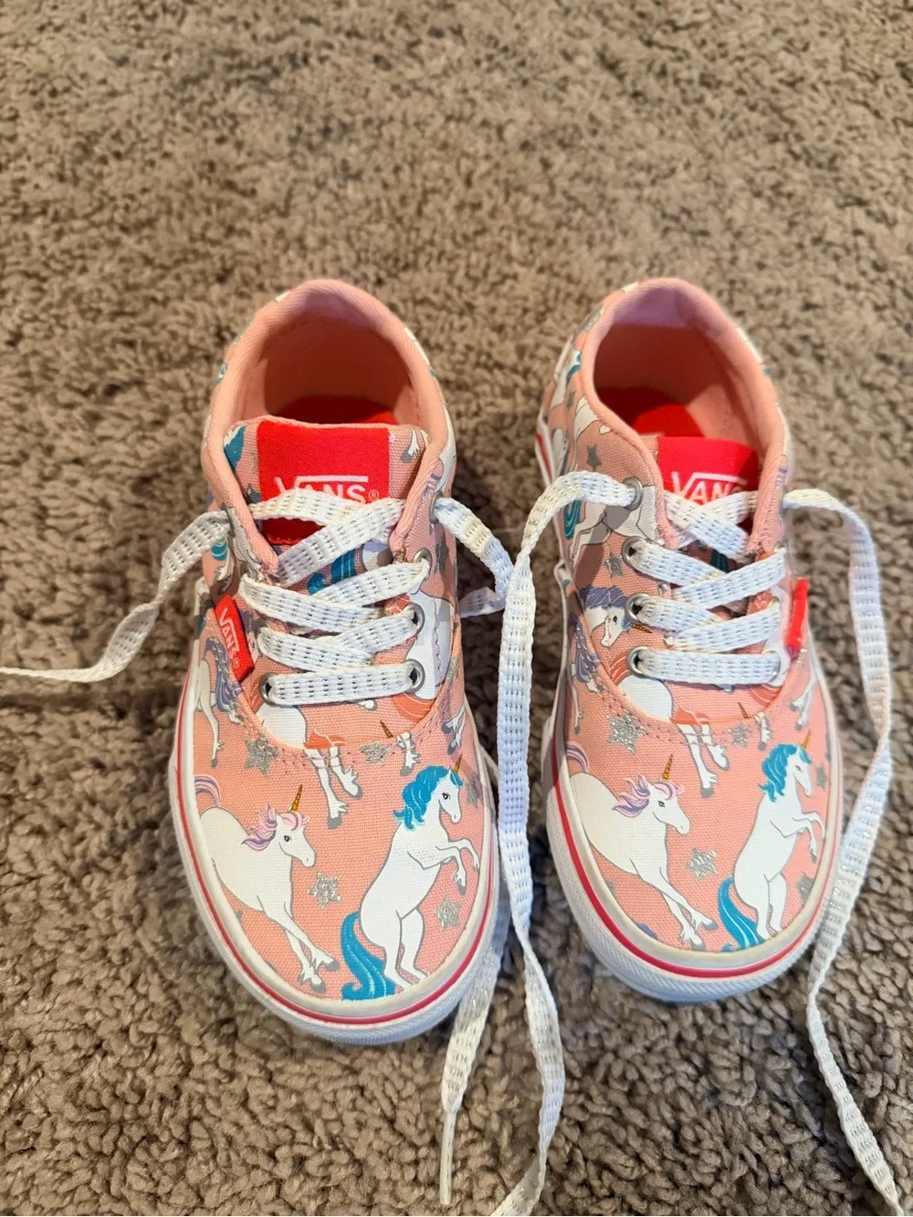 Vans Kids Coral Unicorn Low-Top Sneakers